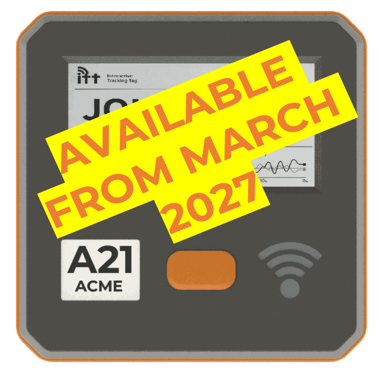 Interactive ITT RTLS TAG with integrated e-paper display for real-time location, alerts and user information